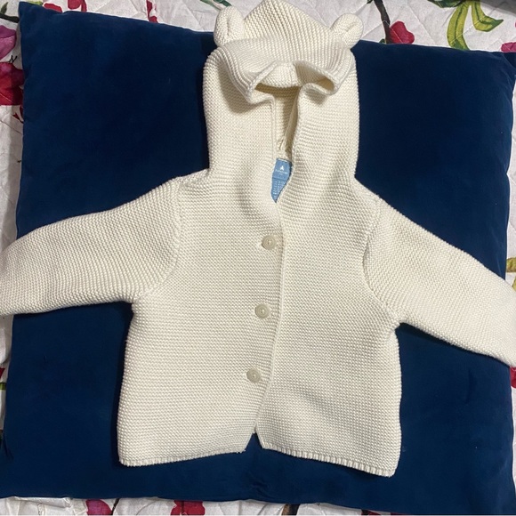 Beige cozy jacket with hoodie baby Gap - Picture 3 of 4
